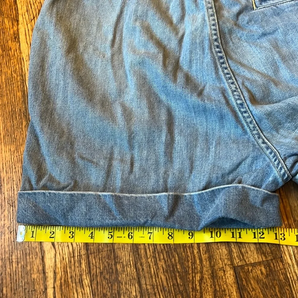 AMO Denim Skip Romper short sleeve light wash XL NWT casual carefree - Picture 5 of 16